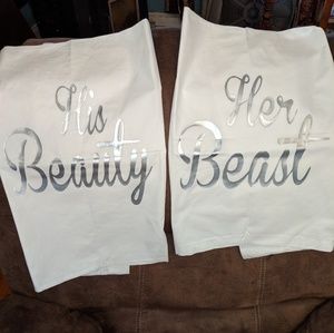 Couples pillow cases